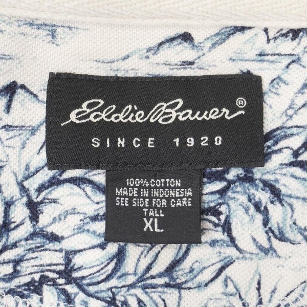 画像2: 00's Eddie Bauer 総柄 ポロシャツ (2)