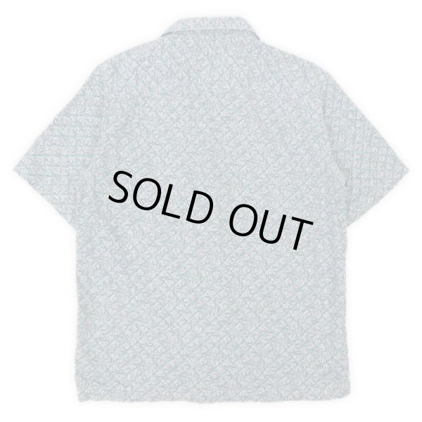 画像2: 00's L.L.Bean 総柄 オープンカラーシャツ "GREEN" (2)