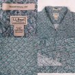 画像3: 00's L.L.Bean 総柄 オープンカラーシャツ "GREEN" (3)