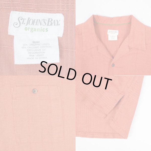 画像3: 00's ST JOHN'S BAY S/S オープンカラーシャツ "LINEN × COTTON" (3)