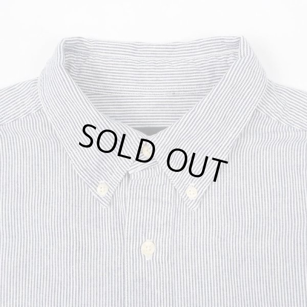 画像3: 90-00's Eddie Bauer ヒッコリーストライプ柄 ボタンダウンシャツ (3)