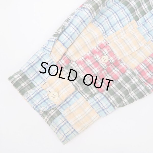 画像5: 00's J.CREW パッチワーク ボタンダウンシャツ (5)