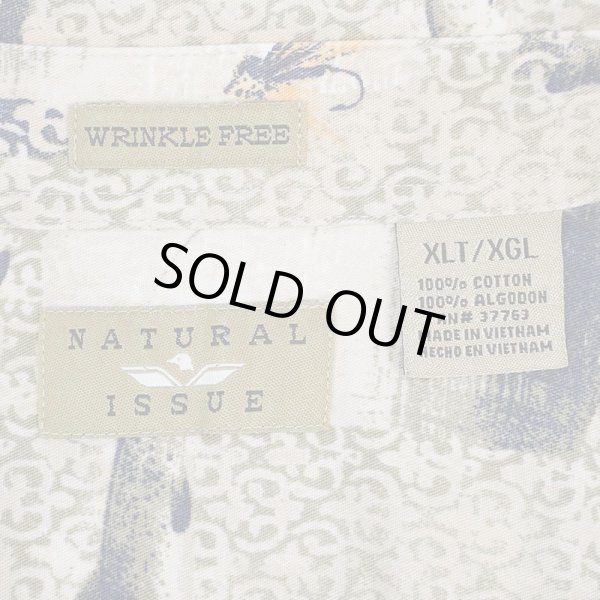 画像2: 90's NATURAL ISSUE 総柄 ボタンダウンシャツ (2)