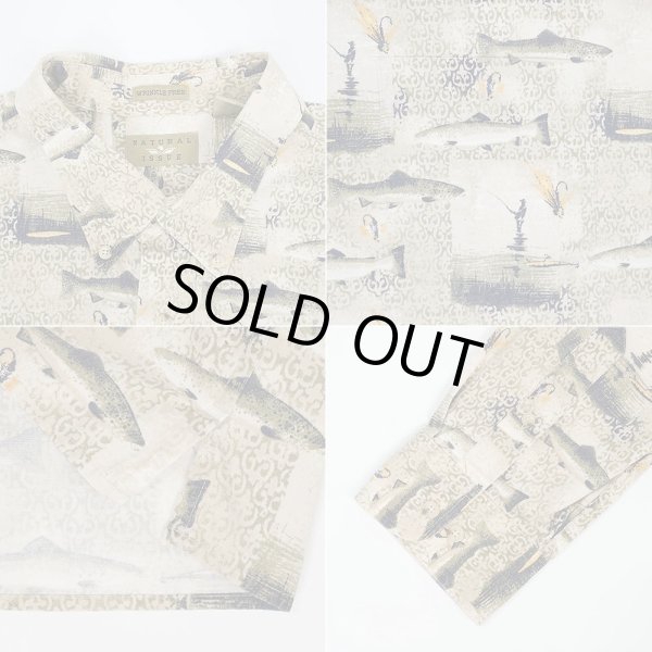 画像3: 90's NATURAL ISSUE 総柄 ボタンダウンシャツ (3)