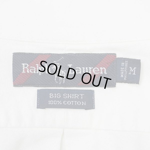 画像3: 90's Polo Ralph Lauren ボタンダウンシャツ “BIG SHIRT / WHITE OX” (3)