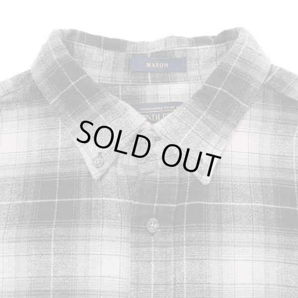 画像3: 00's Pendleton フランネル ボタンダウンシャツ "MASON / Black Omble Plaid" (3)