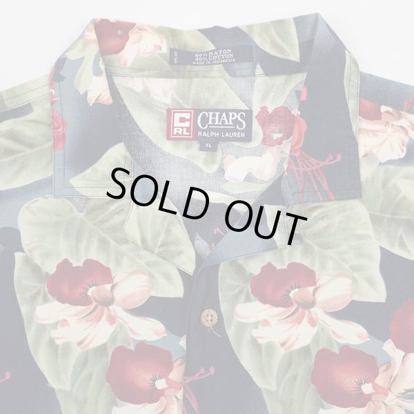 画像3: 90's CHAPS Ralph Lauren S/S 総柄 オープンカラーシャツ (3)