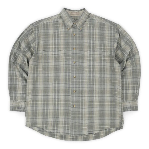 画像1: 90s KHAKI'S by ARROW ボタンダウンシャツ "Gray Plaid" (1)