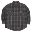 画像1: Late 90's ST JOHN'S BAY ヘビーネルシャツ "Black Plaid" (1)