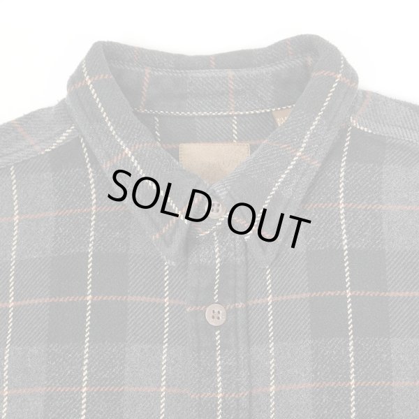 画像3: Late 90's ST JOHN'S BAY ヘビーネルシャツ "Black Plaid" (3)
