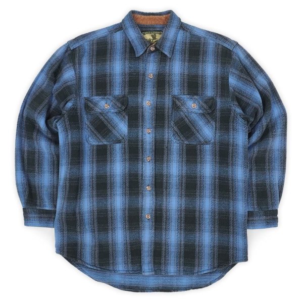 画像1: 00's Field & Stream ヘビーネルシャツ "Ombre Plaid" (1)