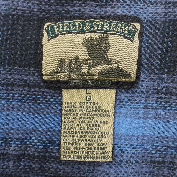 画像2: 00's Field & Stream ヘビーネルシャツ "Ombre Plaid" (2)
