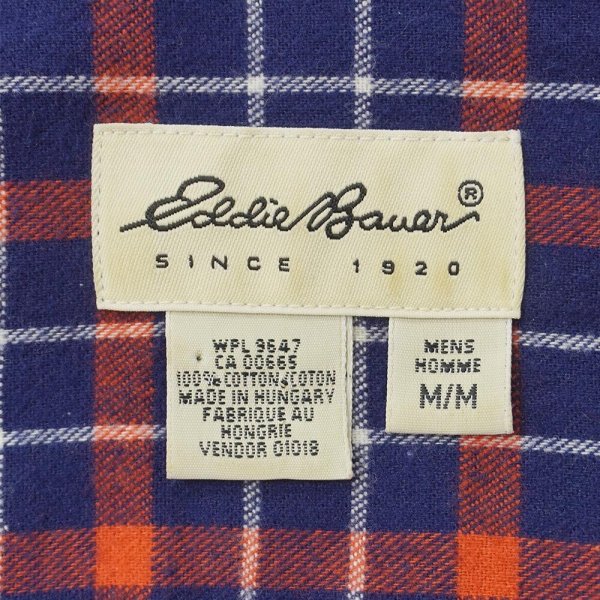 画像2: 90's Eddie Bauer フランネル ボタンダウンシャツ (2)