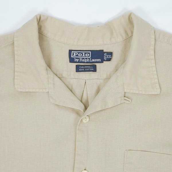 画像3: 90's Polo Ralph Lauren S/S オープンカラーシャツ “CALDWELL / 裾ポニー” (3)