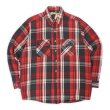 画像1: 90's FIVE BROTHER ヘビーネルシャツ "Red Plaid" (1)