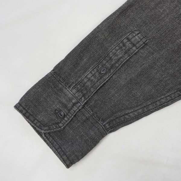 画像5: 00's Levi's 先染めブラックデニムシャツ (5)