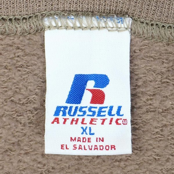 画像2: 00's RUSSELL 前V ブランクスウェット "LIGHT BROWN" (2)