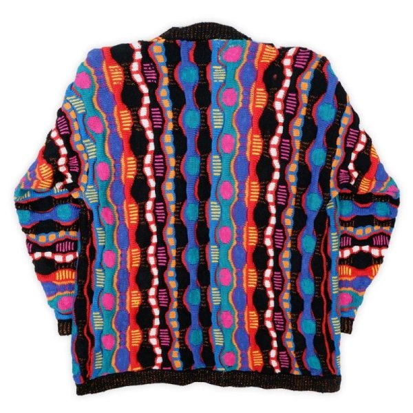 画像2: 00's SERENITY 3D ニット カーディガン (2)