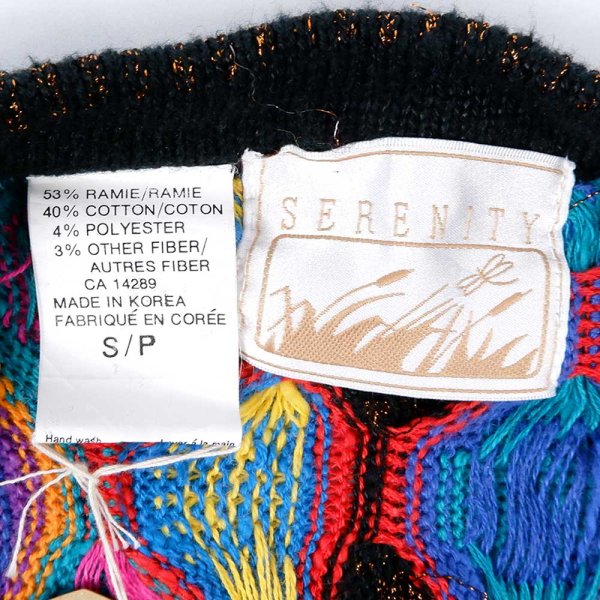 画像3: 00's SERENITY 3D ニット カーディガン (3)