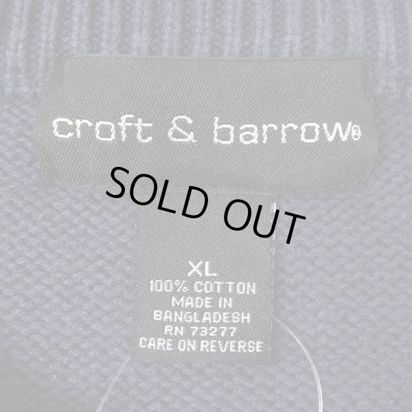 画像2: 90's-00's CROFT & BARROW ボーダー柄 コットンニット (2)