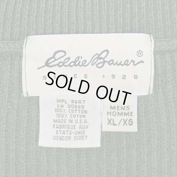 90's Eddie Bauer ヘンリーネック コットンニット 