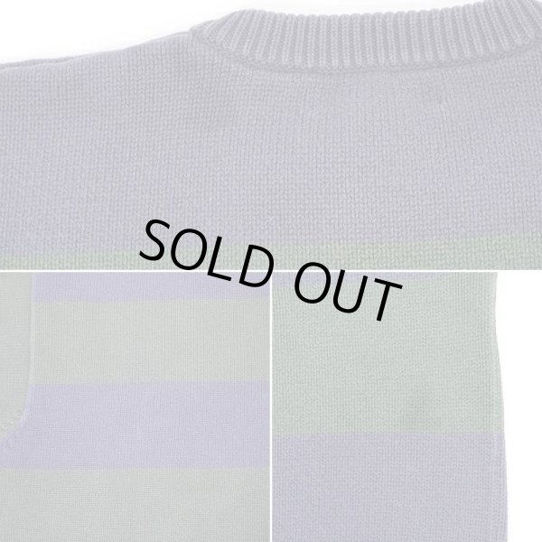 画像4: 90's croft & barrow ワイドボーダー柄 コットンニット (4)