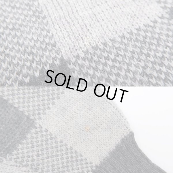 画像4: 70's ABERCROMBIE&FITCH ブロックチェック柄 ウールニット "MADE IN USA" (4)