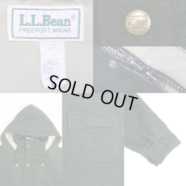 画像3: 80's L.L.Bean フーディーウールコート "GREEN / MADE IN USA" (3)