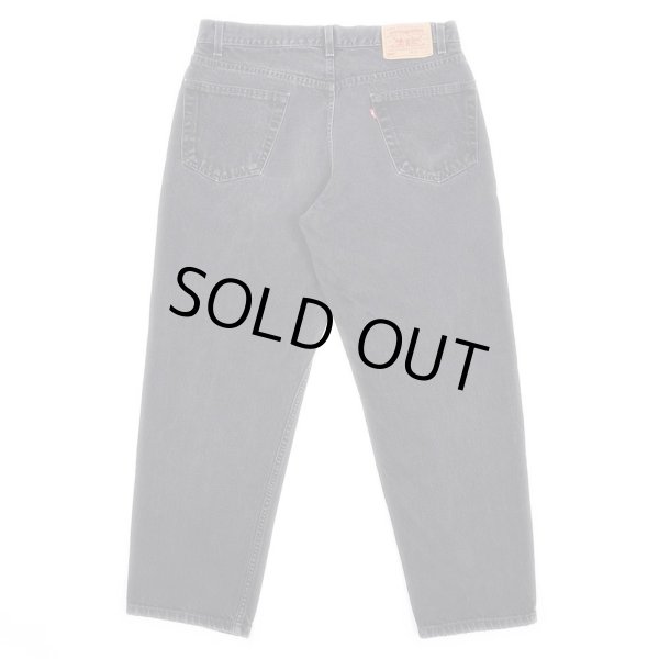 画像2: 90's Levi's 550 ブラックデニムパンツ (2)