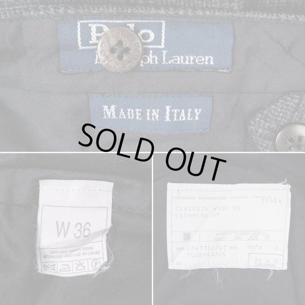 画像3: 90's Polo Ralph Lauren 2タック ウールパンツ "MADE IN ITALY" (3)