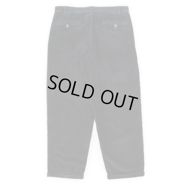 画像2: 90-00's Eddie Bauer 2タック 太畝コーデュロイトラウザー “BLACK” (2)