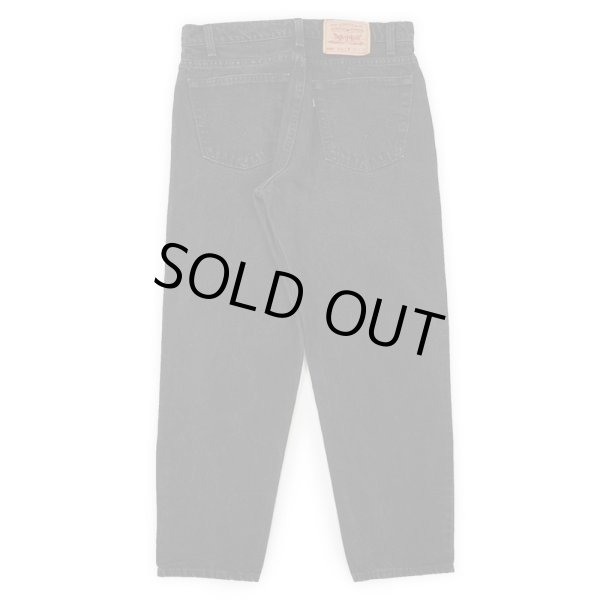 画像2: 90's Levi's 550 ブラックデニムパンツ "MADE IN USA / W34 L30" (2)