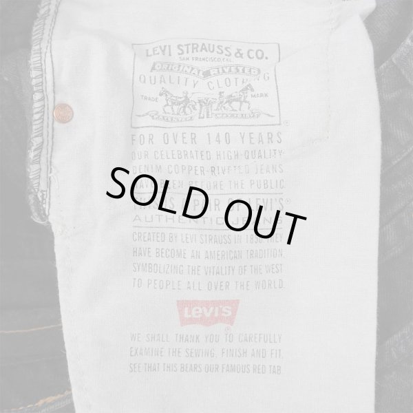 画像5: 90's Levi's 550 ブラックデニムパンツ "MADE IN USA / W34 L30" (5)