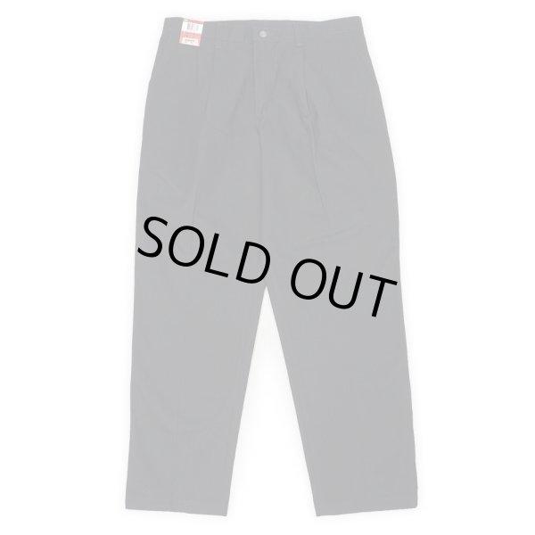 画像2: Early 00's Lee 2タック チノトラウザー "DEADSTOCK / W34 L32 / BLACK" (2)