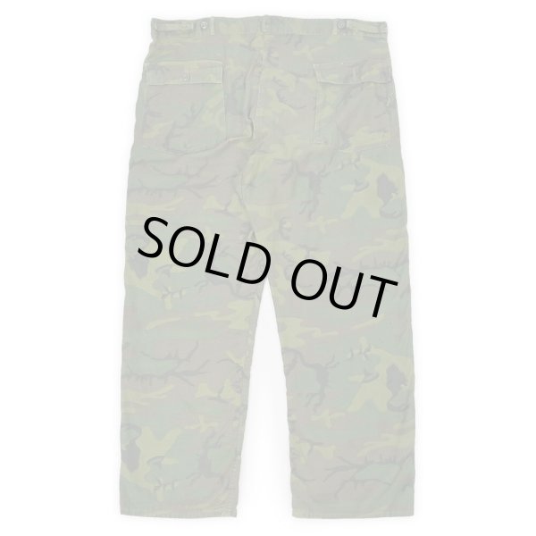 画像2: 60's unknown シビリアンリーフカモ柄 ベイカーパンツ (2)