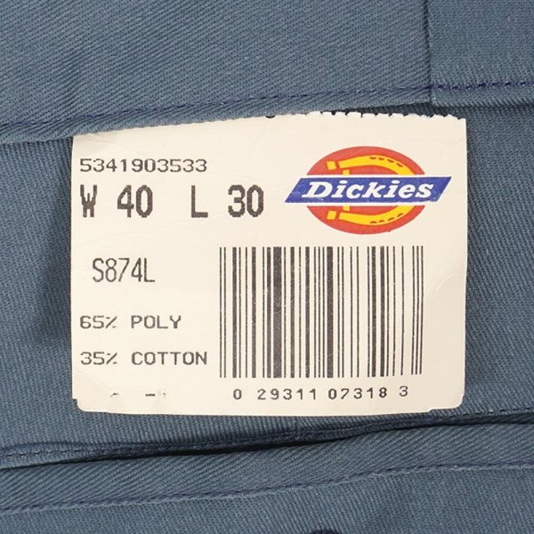 画像3: Early 90's Dickies 874 ワークパンツ “STEEL BLUE / DEADSTOCK / W40” (3)