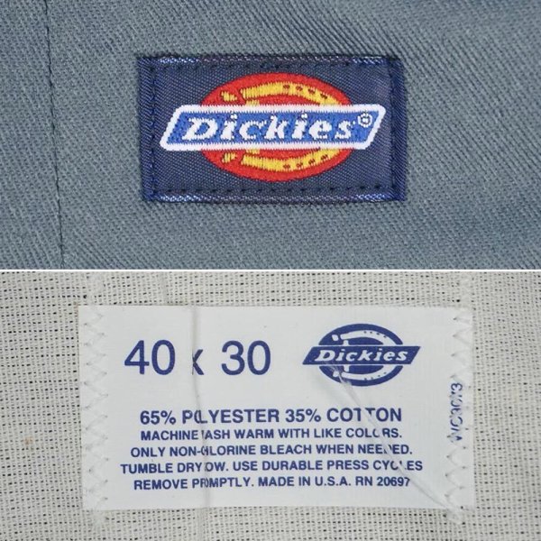画像4: Early 90's Dickies 874 ワークパンツ “STEEL BLUE / DEADSTOCK / W40” (4)