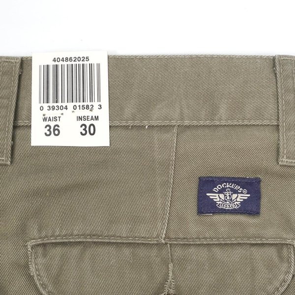 画像3: Late 90's DOCKERS ノータック チノトラウザー "OLIVE / DEADSTOCK" (3)