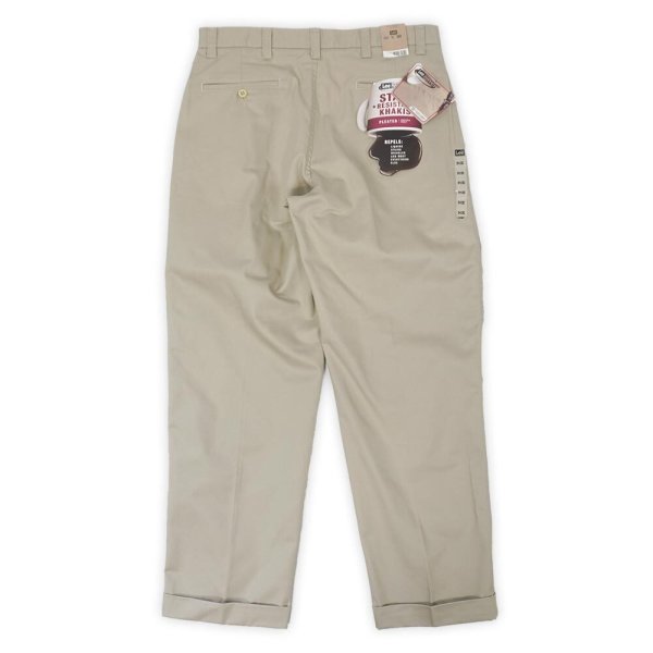 画像2: 00's Lee 2タック チノトラウザー "DEADSTOCK / W34 L30" (2)