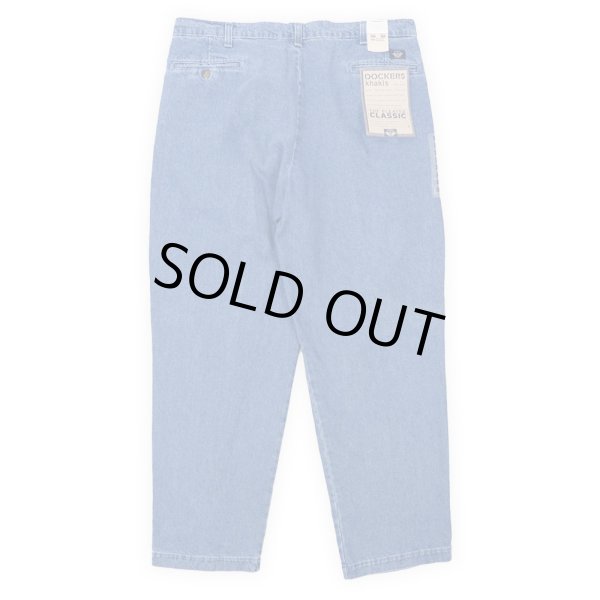 画像3: 90-00's Dockers 2タック デニムトラウザー “DEADSTOCK / MADE IN USA” (3)