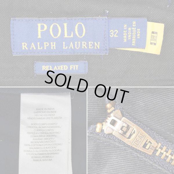 画像3: 00's Polo Ralph Lauren チノカーゴショーツ "W32 / NAVY" (3)