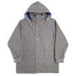 画像1: 80's L.L.Bean フーディーウールコート "GRAY / MADE IN USA" (1)