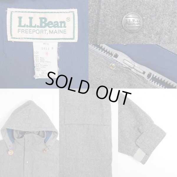 画像3: 80's L.L.Bean フーディーウールコート "GRAY / MADE IN USA" (3)