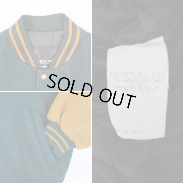 画像4: 90's AMERICAN JAC ウールスタジャン "MADE IN USA" (4)