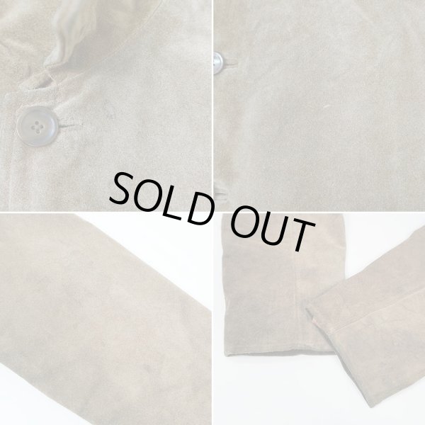 画像4: 00's J.CREW スウェードレザー ハーフコート (4)