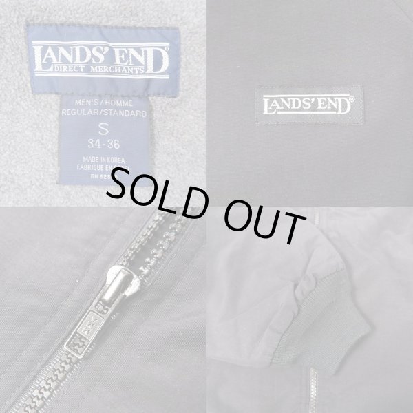 画像3: 90's LANDS' END フリースライナー ナイロンジャケット "BLACK" (3)