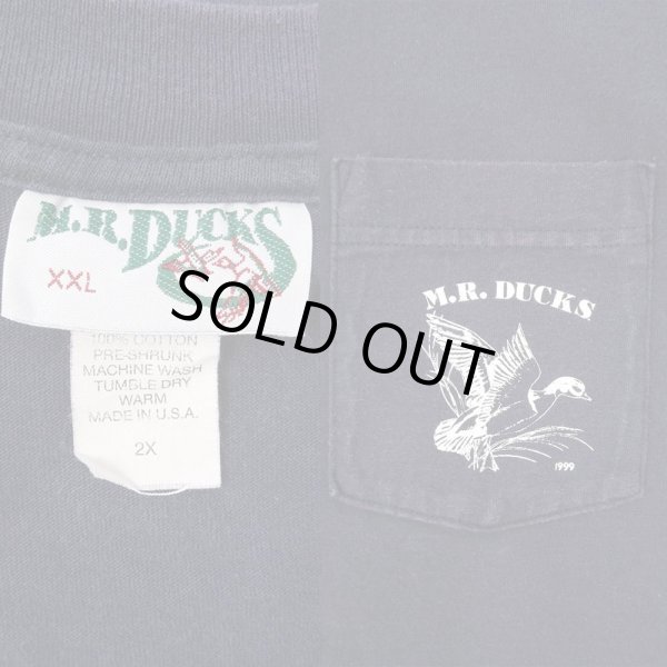画像3: 90's MR.DUCKS ポケット付き プリントTシャツ "NAVY / MADE IN USA" (3)