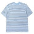 画像1: 90's Puritan マルチボーダー柄 Tシャツ “SAX BLUE” (1)