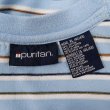 画像2: 90's Puritan マルチボーダー柄 Tシャツ “SAX BLUE” (2)