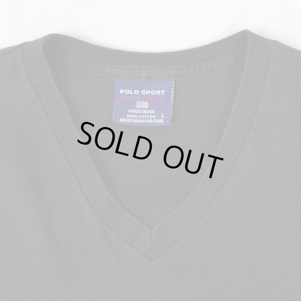 画像4: 90's POLO SPORT VネックTシャツ “MADE IN USA” (4)